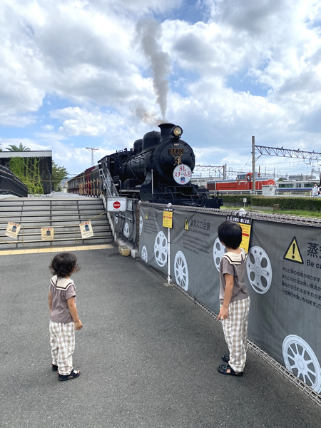 京都鉄道博物館の蒸気機関車SLスチーム号