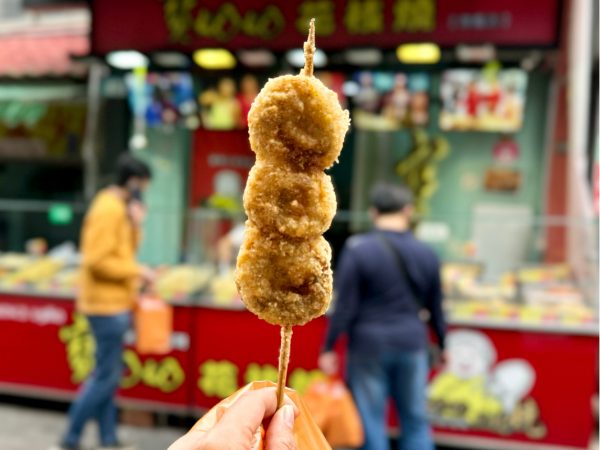 八里宝奶奶花枝焼の太刀魚のフライ