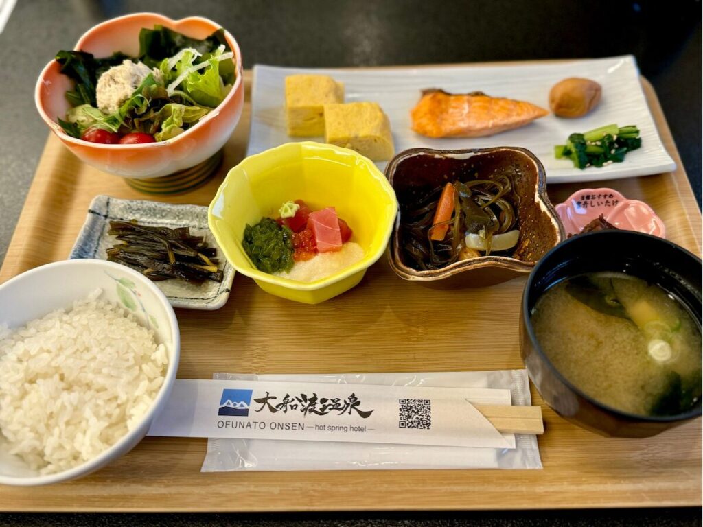 大船渡温泉の朝食