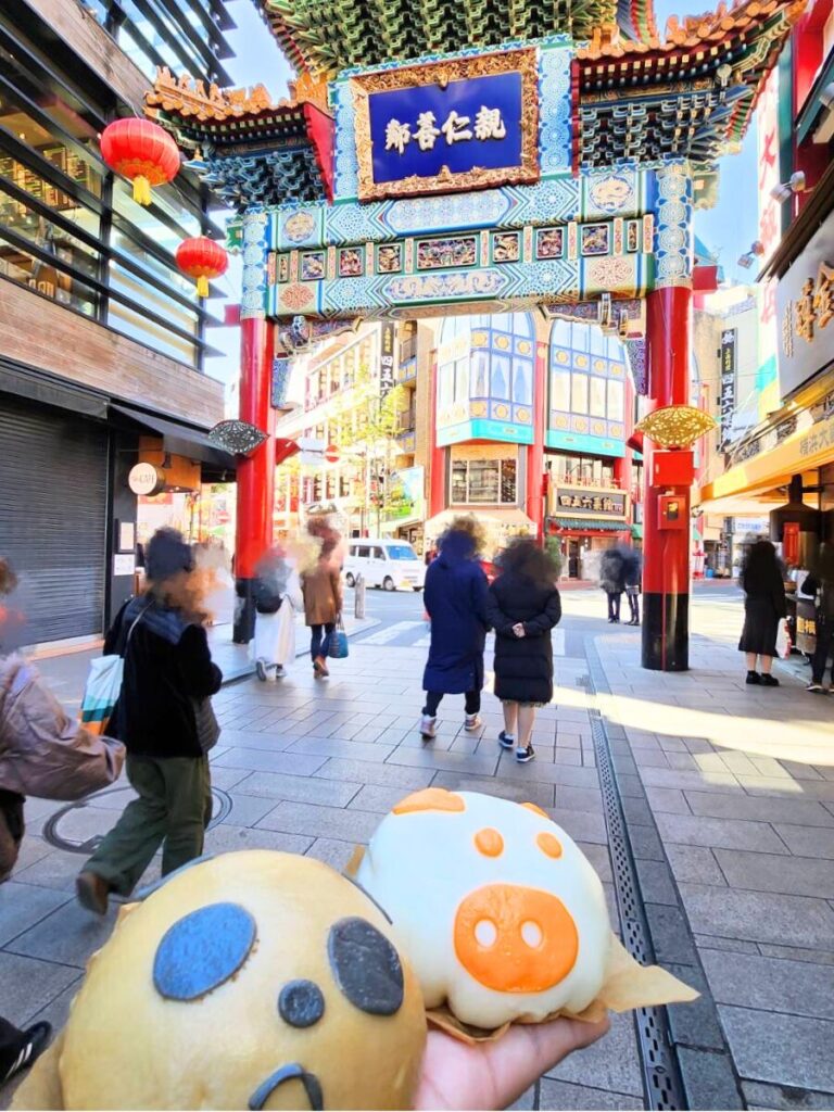 横浜中華街の老維新パンダまん